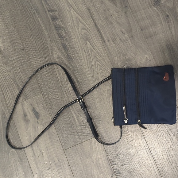 Handbag by Dooney & Bourke J3900498 Navy Blue w/Pink Interior - Picture 13 of 16